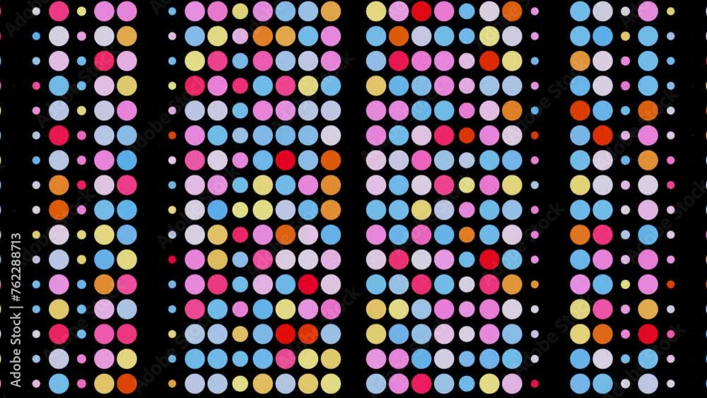 Multicolored Dots: Vibrant VJ Loop