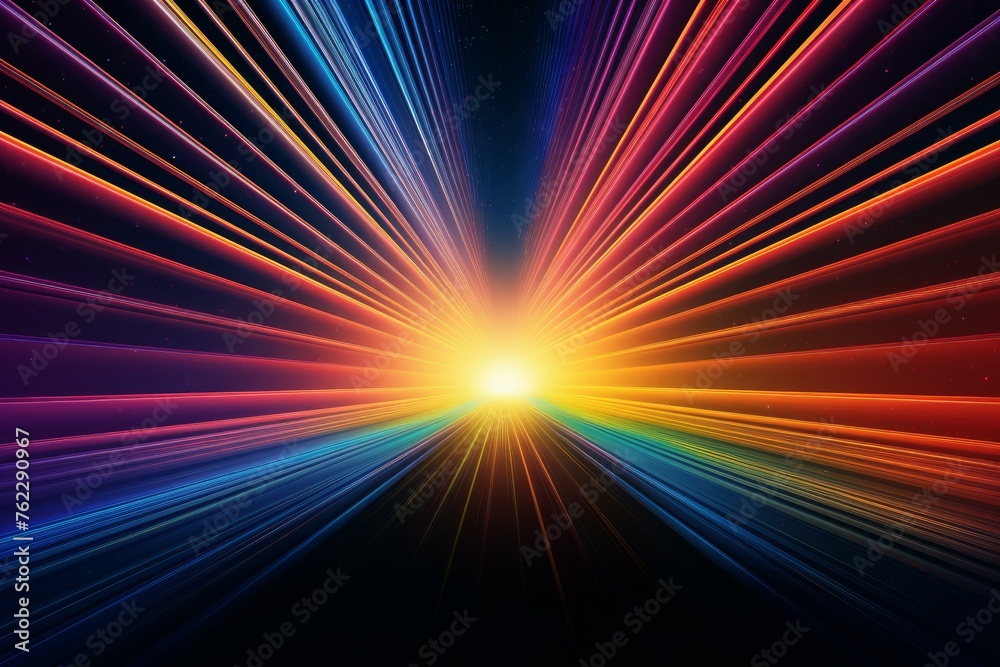 Enigmatic Rainbow tunnel dark. Summer modern. Generate Ai Enigmatic Rainbow tunnel dark. Summer modern. Generate Ai