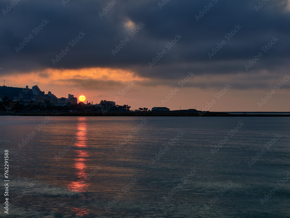 Sunrise in Santa Pola, Spain