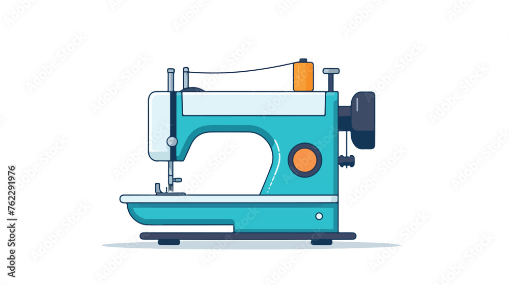 Sewing machine icon colored symbol. Premium quality