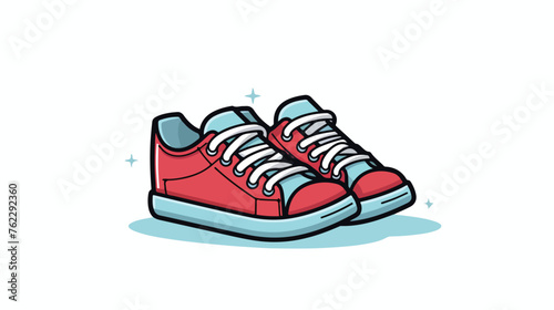 Shoes thin line vector icon flat vector isolated on