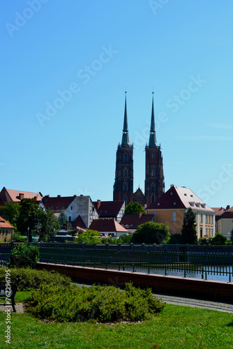 The Cathedral of St. John the Baptist in Wroclaw, located in the Cathedral Island. Wroclaw, Poland