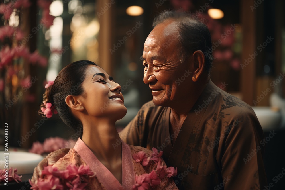 Man and Woman Standing Together