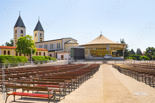 Old historical church in Medjugorje in Bosnia and Herzegovina.