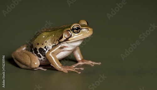 A Frog With Its Legs Coiled Preparing To Jump