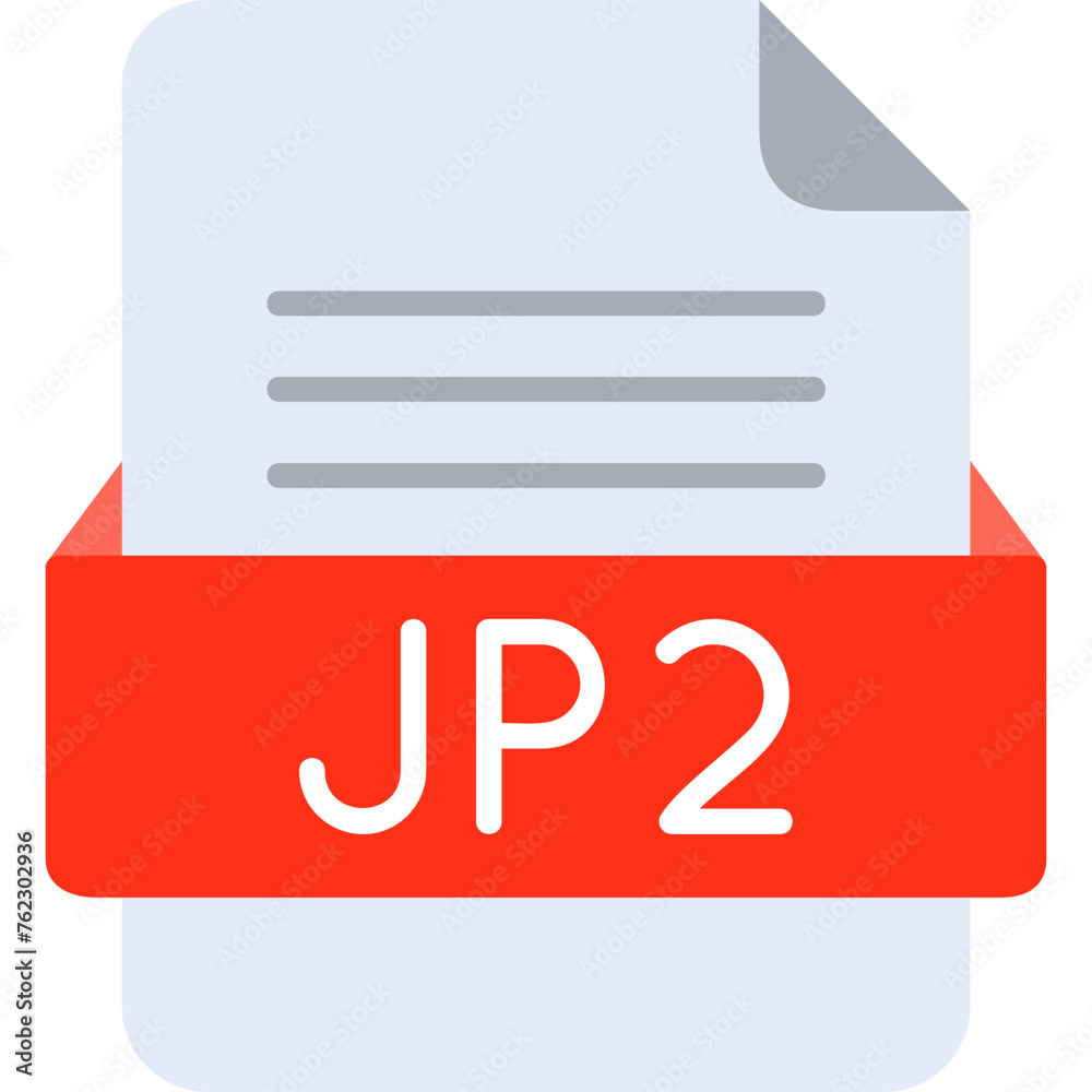 Jp2 File Format Vector Icon Design Jp2 File Format Vector Icon Design