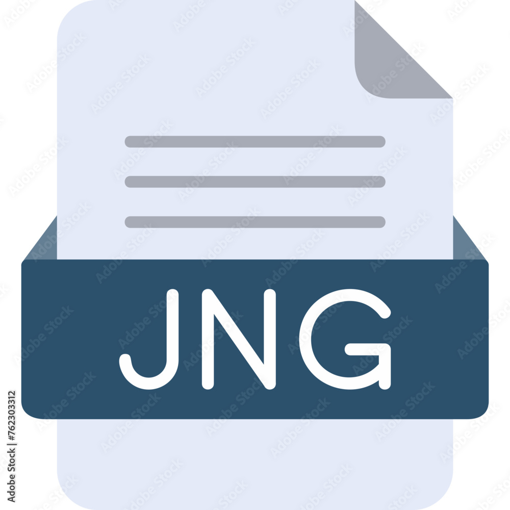 JNG File Format Vector Icon Design JNG File Format Vector Icon Design