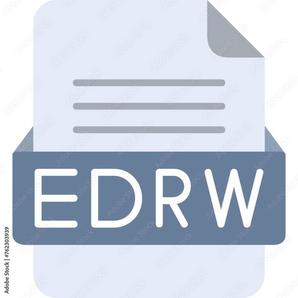 EDRW File Format Vector Icon Design EDRW File Format Vector Icon Design