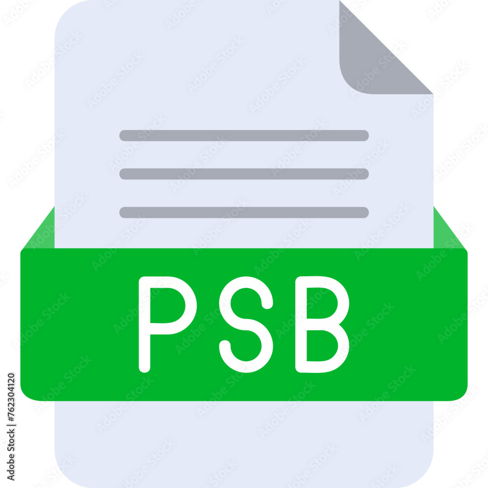 PSB File Format Vector Icon Design PSB File Format Vector Icon Design