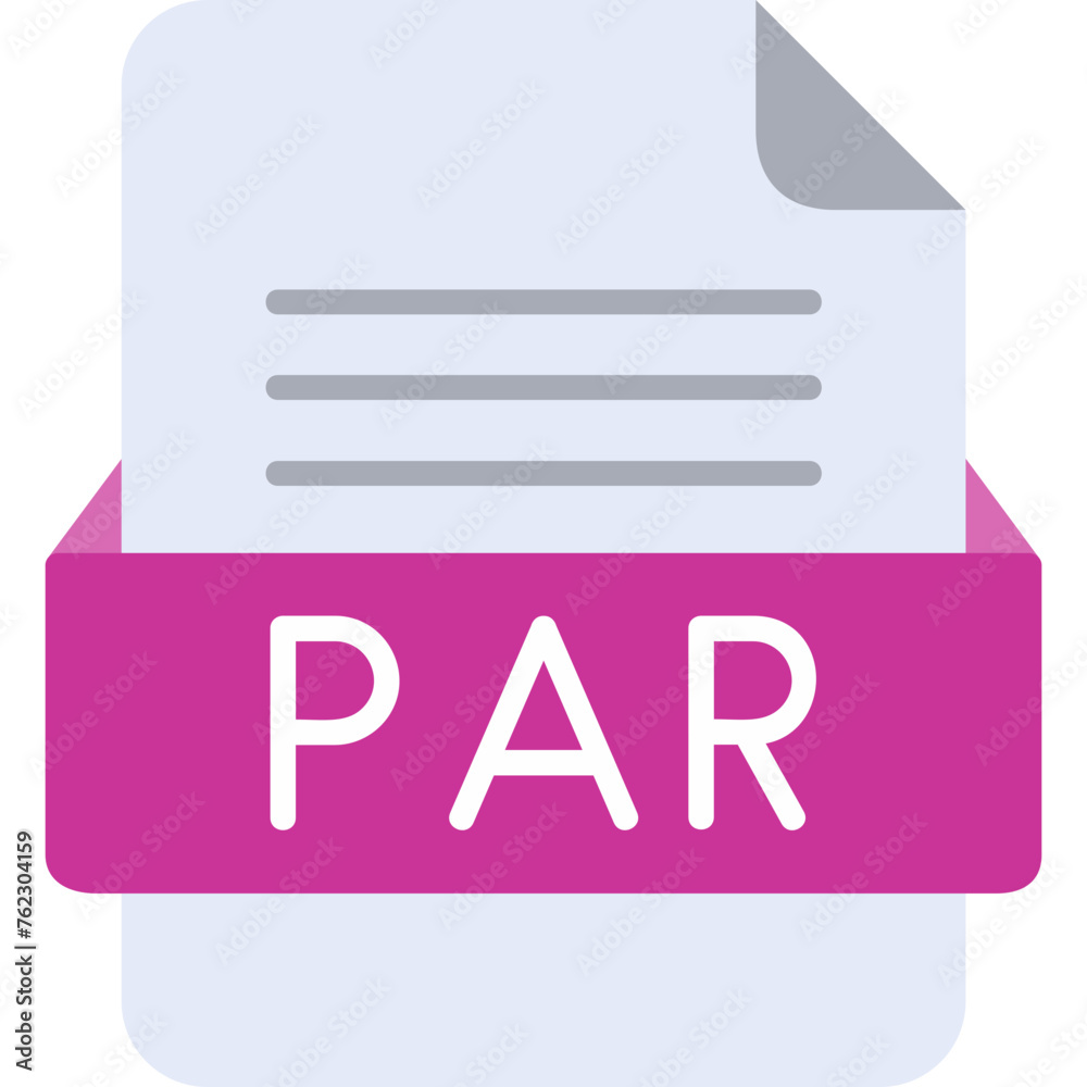 PAR File Format Vector Icon Design PAR File Format Vector Icon Design