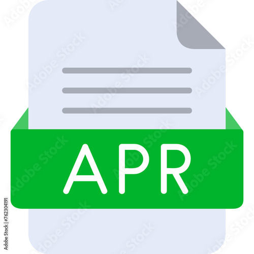 APR File Format Vector Icon Design