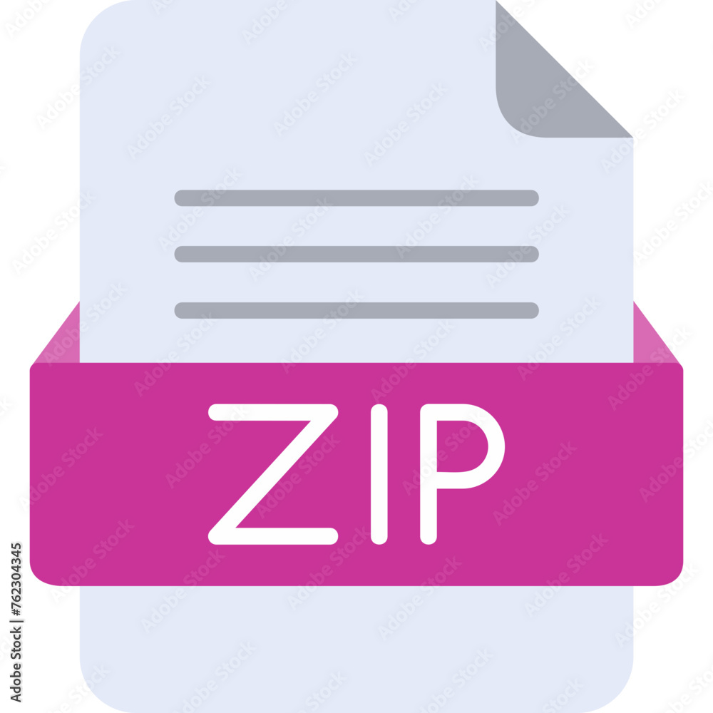 ZIP File Format Vector Icon Design ZIP File Format Vector Icon Design