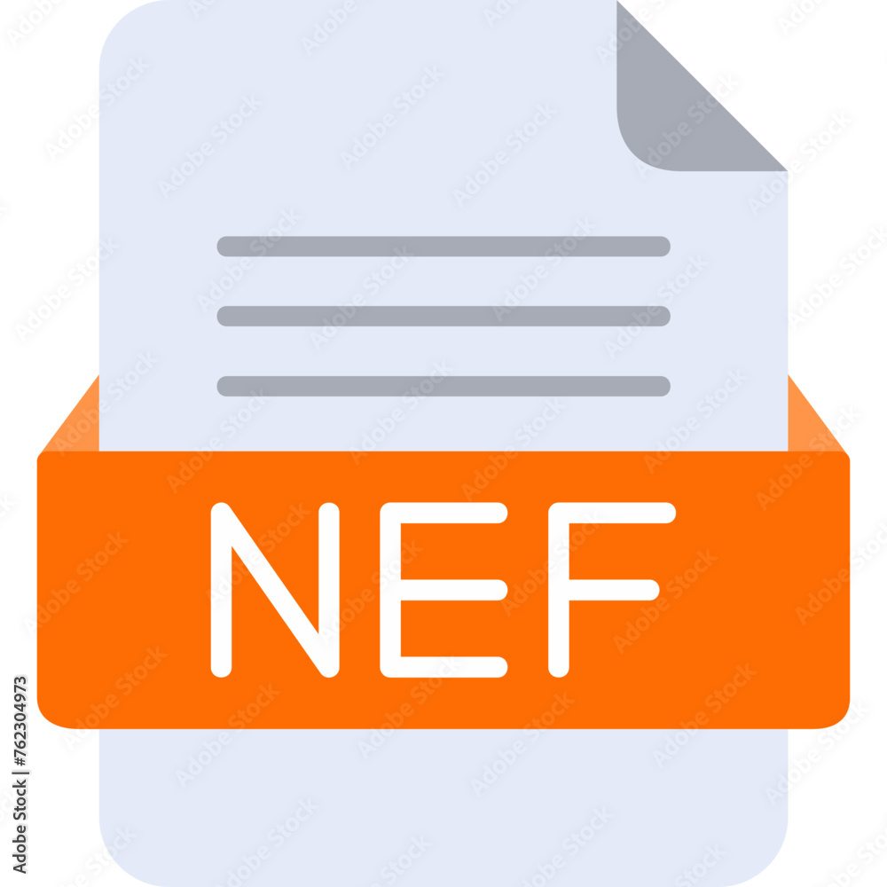 NEF File Format Vector Icon Design NEF File Format Vector Icon Design