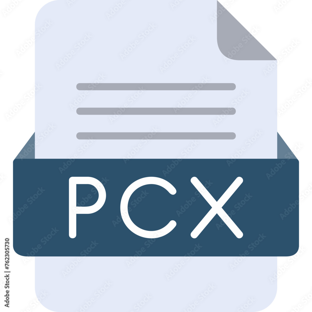 PCX File Format Vector Icon Design PCX File Format Vector Icon Design