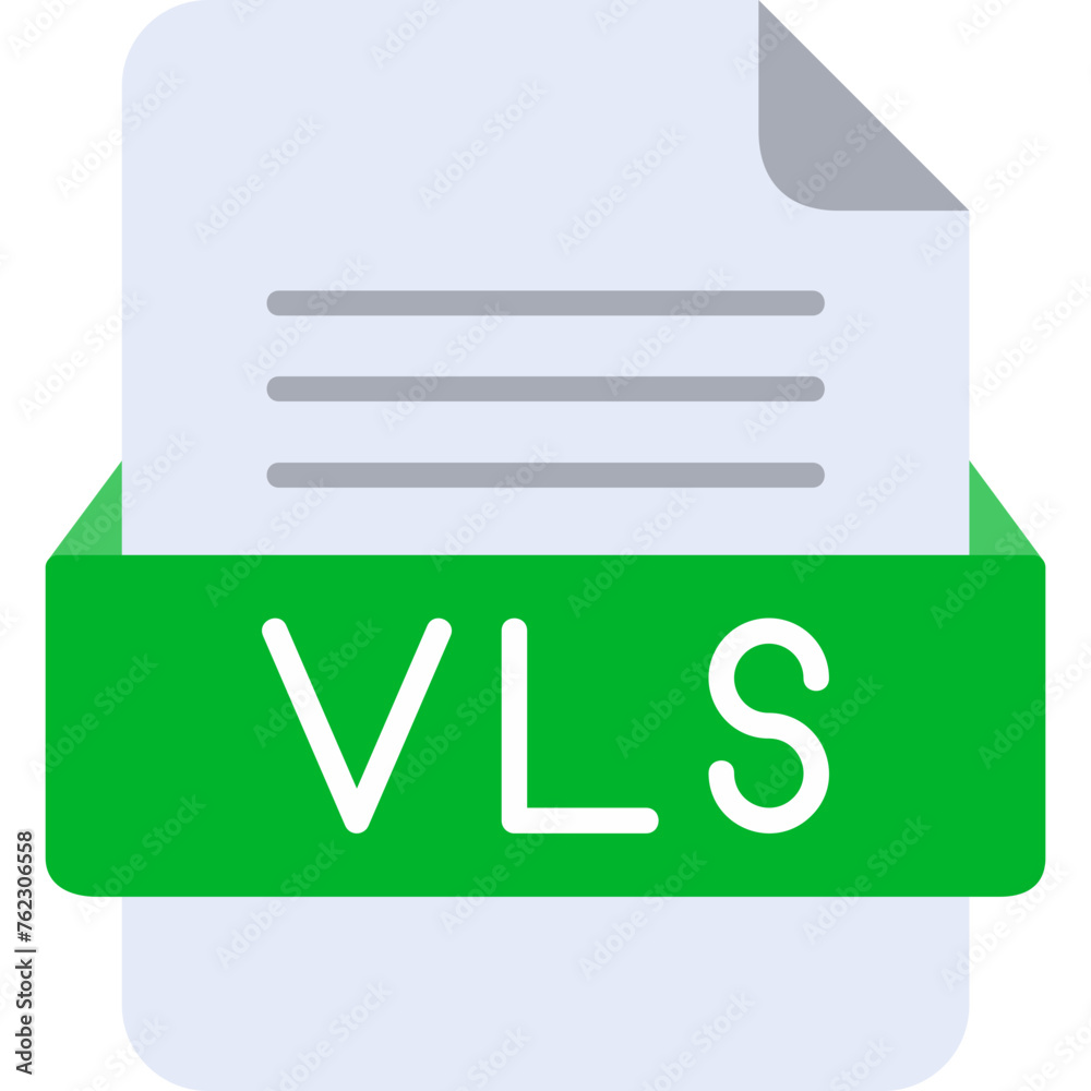VLS File Format Vector Icon Design VLS File Format Vector Icon Design