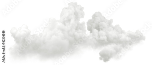 Realistic soft clouds clipart isolate backgrounds 3d render png
