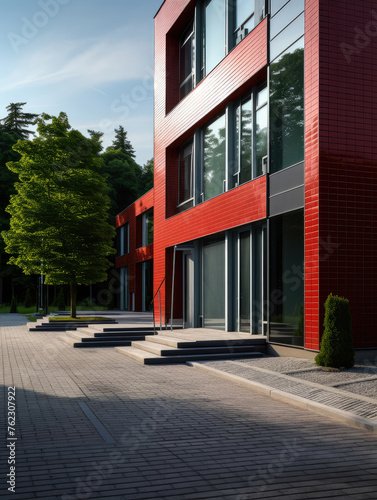 Commercial Building Exterior with Modern Architecture