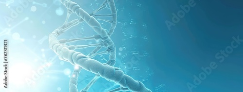 Abstract Blue DNA Structure Scientific Background photo