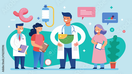 At the gastroenterology clinic patients are receiving comprehensive care for digestive issues with a team of spets and advanced diagnostic tools