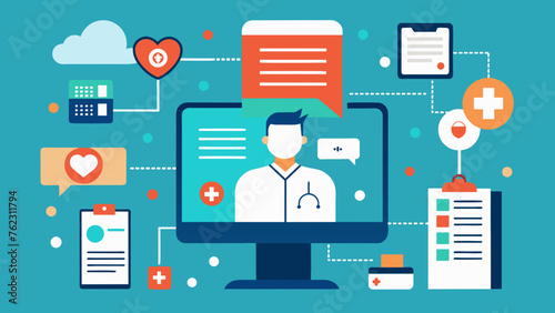 A graphic representation of a patients electronic health record showcasing how the integration of diagnostic data in these records can improve