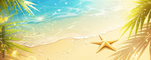Starfish on the beach, Summer vacation theme photo