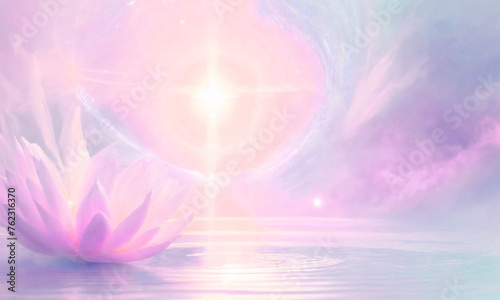 Spiritual realms - fantasy background - colorful sky - meditation - higher self - AI generated