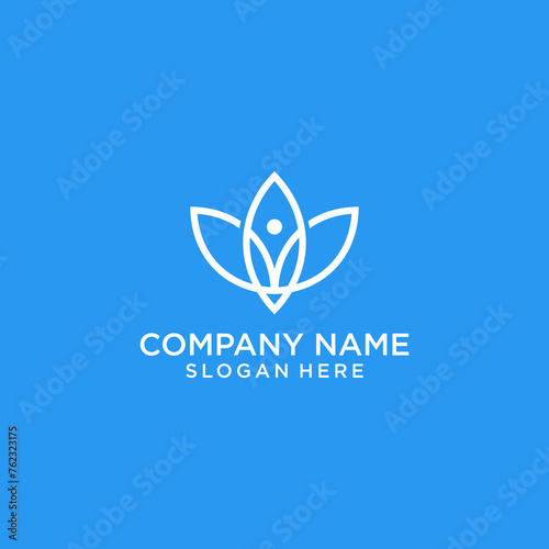MODERN SIMPLE LOGO DESIGN PLANTS % FLOWERS
