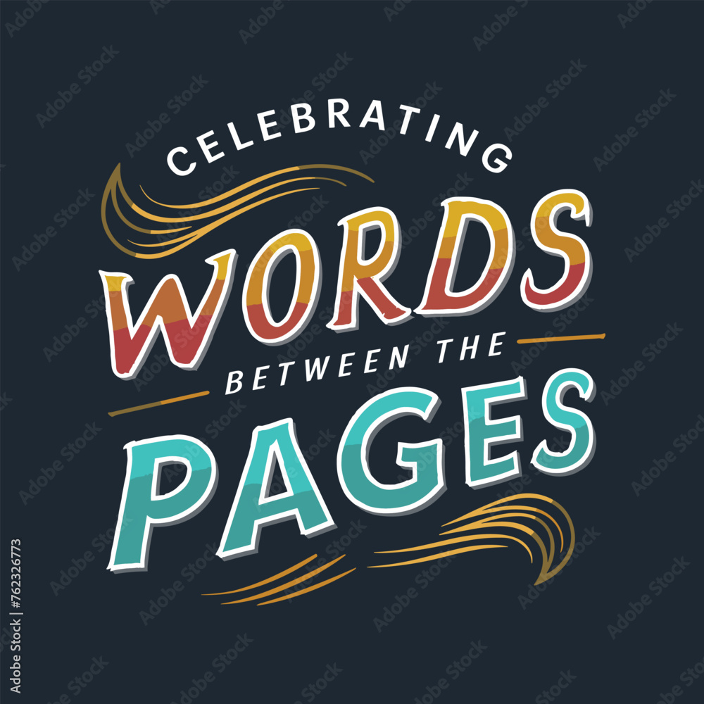 World Book Day template design. World book day typography. Book day lettering World Book Day template design. World book day typography. Book day lettering