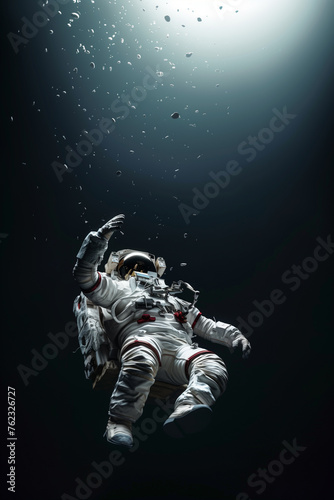 Astronaut falls into the depths of space