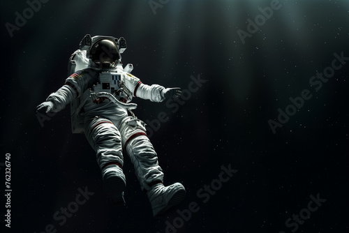 Astronaut falls into the depths of space