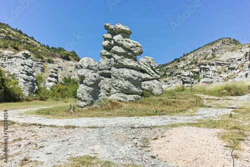 Rock formation The Stone Dolls of Kuklica, North Macedonia photo