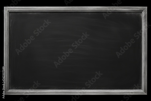 White framed blackboard on black background, perfect for educational or business concepts