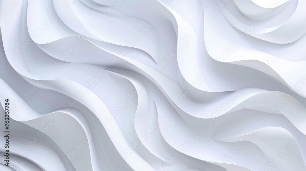 Fototapeta premium Modern background with wavy lines in white color