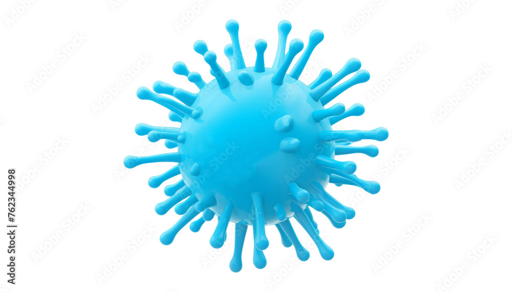 blue virus isolated on transparent background cutout blue virus isolated on transparent background cutout
