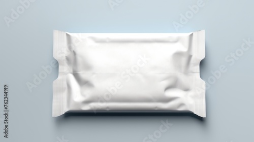 A package of condoms on a blue background. Ideal for safe sex and healthcare concepts photo