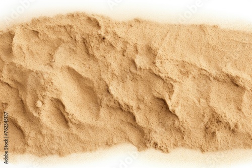 Detailed close up of footprints in sandy surface. Suitable for nature and travel concepts