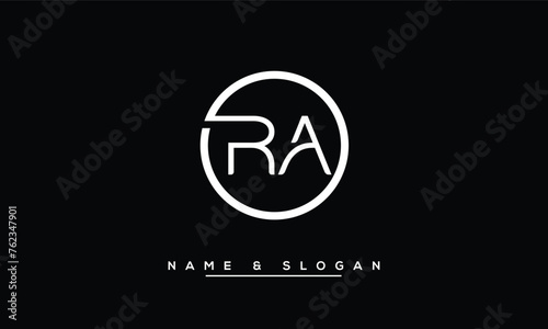 RA,  AR,  R,  A  Abstract Letters Logo Monogram