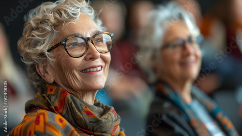 portrait of an elderly person in a park