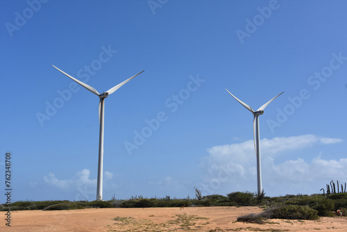 Wallpaper Mural Windmill Farm in Aruba to Produce Green Energy Torontodigital.ca