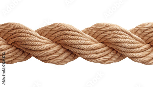 coil of rope isolated on transparent background cutout