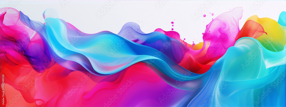 Abstract painting. 3D rendering. Colorful abstract background.
