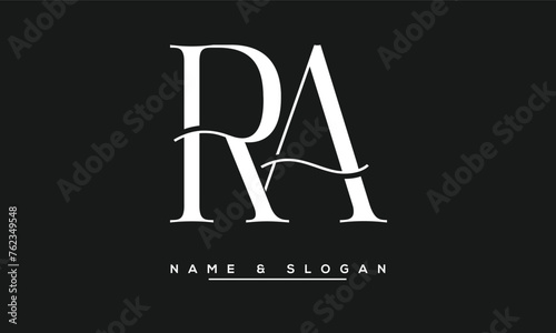 RA, AR, R, A Abstract Letters Logo Monogram