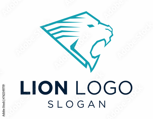 Logo about Lion on a white background. created using the CorelDraw application. photo