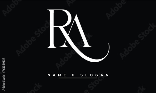 RA,  AR,  R,  A  Abstract Letters Logo Monogram