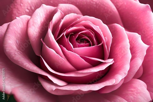 A breathtaking view of a pink rose  its petals gracefully captured in intricate detail with an HD camera in