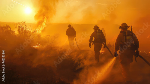 Fire crews battle wildfires amid sweltering weather