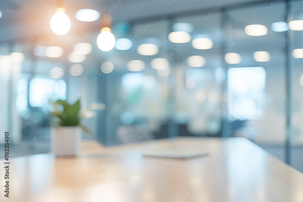 Blurred background of a light modern office interior Blurred background of a light modern office interior