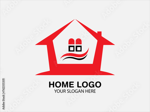 home property logo Stay Home Concept,home love heart icon Home property logo creative home smart logo detailing with clean background