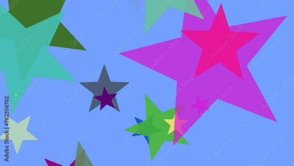 Rotating Group of Stars blue Rotating Group of Stars blue