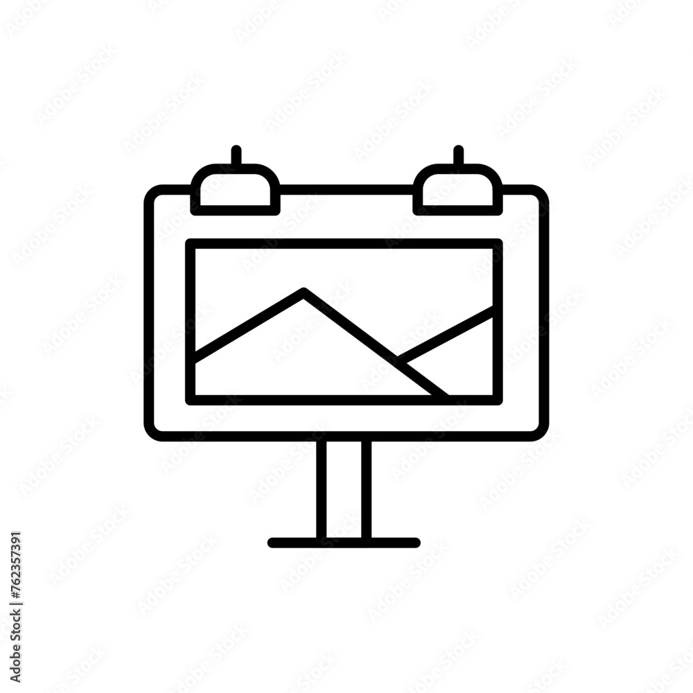 Banner ads outline icons, minimalist vector illustration ,simple transparent graphic element .Isolated on white background Banner ads outline icons, minimalist vector illustration ,simple transparent graphic element .Isolated on white background